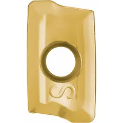 Parallelogram indexable milling insert with four cutting edges for face and shoulder milling operations. Suitable for machining steel, stainless steel, and cast iron in CNC milling applications. Grade 6535 provides wear resistance for general-purpose use.