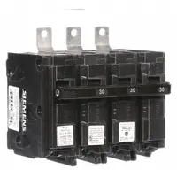Miniature Circuit Breaker: 30 A Amps, 120/240V AC, 3 Poles, Shunt Trip (MPN B33000S01)