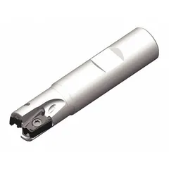 Indexable square-shoulder end mill for producing 90-degree shoulders in industrial machining. Suitable for roughing and finishing operations on steel, stainless steel, and cast iron. Features a 125 mm diameter and accepts WIDIA inserts.