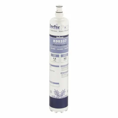 MANITOWOC Pre-Filter: 5 micron, 8 gpm, 8,000 gal, 17 1/8 in Overall Ht - Quick-Connect Filters for Appliance Water Pre-Filter Systems