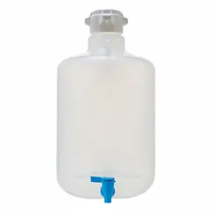 APPROVED VENDOR 20 L Round Plastic Jerrican with Bottom Spigot, 155-C817-FLS
