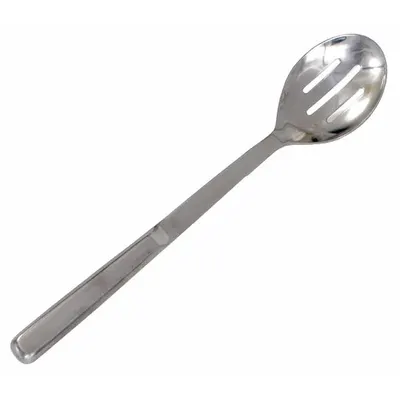CRESTWARE Serving Spoon: 11 3/4 in Overall Lg, Silver, Stainless Steel - Serving Spoons