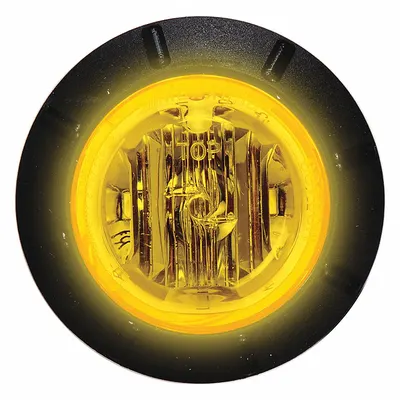 MAXXIMA Clearance/Marker Lamp: Clearance Light, LED, Round, Surface Mount, Amber - Clearance Lights
