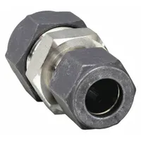 PARKER Compression Fitting Union: 1/8 in OD x 1/16 in OD Fitting Size, Compression x Compression (MPN 2-1 HBZ-SS)