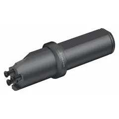 Indexable toolholder for parting and grooving operations on lathes and turning centers. Left-hand, 90-degree shank with D-type clamping system. Accepts standard WALTER indexable inserts.