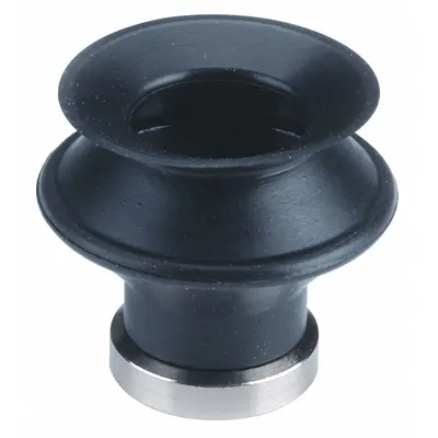 SMC Vacuum Pad: Bellows, w/o Adapter, 20 mm Pad Dia, NBR, Black, 50A - Bellows Type Automotive & Industrial Vacuum Pads