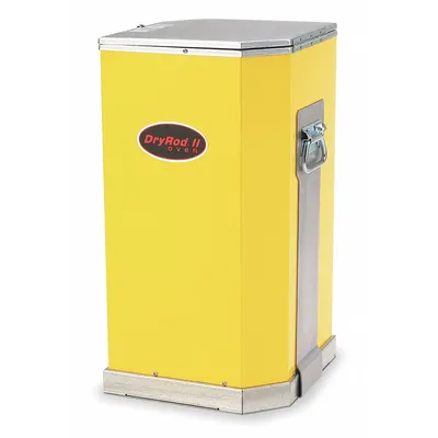 DRYROD Portable Electrode Oven, 50 lb, 240V, Yellow, with Handles - Portable Electrode Ovens