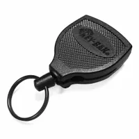 Key Retractor: 15 Key Capacity, 1 1/4 in Key Ring Dia, Polycarbonate, Black, 8 ozf Retractor Force (MPN 0S48-847)