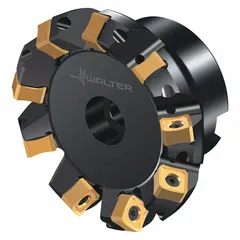 Indexable face mill with 40 mm diameter, B16 arbor, and 6 insert seats. Designed for face milling operations on steel, cast iron, and non-ferrous materials. Suitable for general machining applications requiring surface finish and productivity.