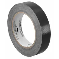TAPECASE Cloth Tape: 1 in Wd, 36 yd Lg, 7 mil Thick, Silicone, Polyethylene Coated Cloth, Black (MPN 15D366)