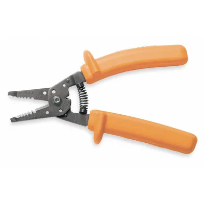 KLEIN TOOLS Wire Stripper: 18 AWG to 10 AWG, 8 in Overall Lg, Insulated, Std Cushion Grip - Multifunction Wire Strippers