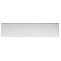 IVES Door Push Plate: 3 1/2 in Wd, 15 in Ht, Stainless Steel (MPN 8200 US32D 3.5X15)