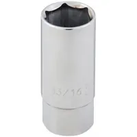 WESTWARD Spark Plug Socket: 13/16 in Socket Size, 6-Point, Chrome, Not Tether Capable