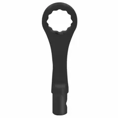 This 12-point box end torque wrench head is designed for SAE fasteners. It features a 5/16 in drive size and is intended for use with compatible torque wrench handles. Commonly used in maintenance, assembly, and repair applications where precise torque application is required.