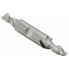 This double-end carbide square end mill is designed for milling, profiling, and slotting in aluminum and non-ferrous materials. With a 5/16" diameter, 3/4" length of cut, and 2-flute geometry, it provides efficient chip evacuation and a clean square shoulder finish. The double-end design offers two cutting edges per tool, extending tool life.