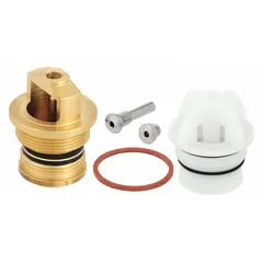 This vacuum breaker from SPEAKMAN is constructed of brass with a chrome finish and includes a check washer. It is rated for a flow rate of 14 gpm and a maximum pressure of 80 psi. Used on faucets to prevent backflow of contaminated water into potable water lines in commercial and industrial settings.
