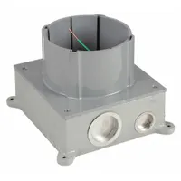 HUBBELL WIRING DEVICE-KELLEMS Floor Box: Round, 1 1/2 in/1 in For Conduit Sizes, 156 cu in Capacity (MPN S1CFB)