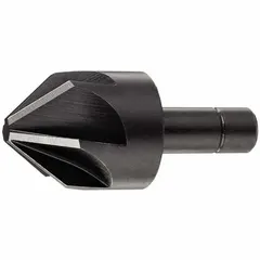 This six-flute countersink is made from AlTiN coated cobalt steel with a 1-3/4 in body diameter and 3/4 in shank. Designed for creating smooth, chatter-free 82° countersinks in metal, it is commonly used for deburring and preparing holes for flat-head screws in machining applications.