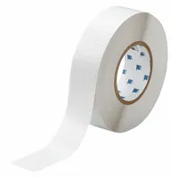 Pre-Cut Label Stock Roll: 1/4 in x 1 1/2 in, 1 45/64 in x 1/4 in, Polyimide, Permanent Adhesive (MPN THT-45-729-10)