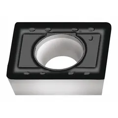 Rectangle (L) indexable milling insert with D57 grade for wear resistance and toughness. Used in face and shoulder milling of steel and cast iron. Part number 5918288.