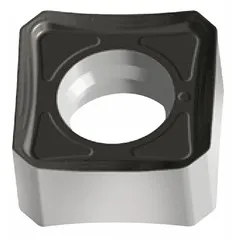 Square (S) indexable milling insert with WKP25S grade and F27 chipbreaker geometry. Designed for face and shoulder milling of steel and cast iron in medium machining applications. Suitable for use in automotive, heavy equipment, and general engineering sectors.