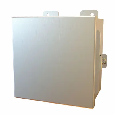 HAMMOND Electrical Enclosure: Stainless Steel, 6 in x 6 in x 4 in, NEMA 12/13/3R/4/4X - Stainless Steel Enclosures