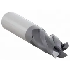 This carbide square end mill features an AlTiN coating for heat resistance and wear protection. With 4 flutes, a 1" mill diameter, 1-1/2" length of cut, and 4" overall length, it is suited for general-purpose milling of steel, stainless steel, and cast iron in industrial manufacturing and maintenance operations.