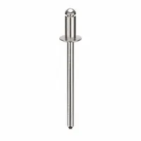 Blind Rivet,1.346" L,0.122" dia,PK500: Inch, 1 11/32 in Overall Lg, 1/4 in Body Lg, Open End, 500 PK (MPN AD42BS201)