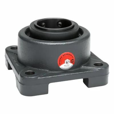 MOLINE BEARING 4 Bolt Flange Bearing: Spherical Roller, 2 3/4 in Bore, Cast Iron - Flange-Mount Spherical Roller Bearings
