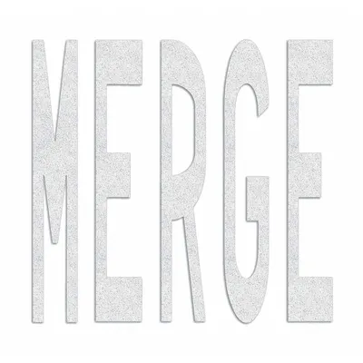RAE Preformed Thermoplastic Pavement Markings: Merge, White, 8 ft Lg - Pavement Pre-Determined Messages