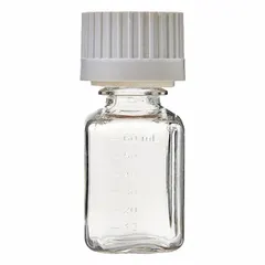 Approved Vendor Plastic Lab Media Bottle, PETG, 2.03 fl oz, Colorless, Graduated, Screw-On Closure