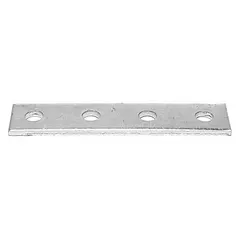 Steel splice flat plate with hot dipped galvanized finish for joining strut channel sections end-to-end. Provides a rigid connection in support systems for mounting piping, conduit, cable trays, and mechanical equipment.