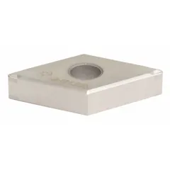 Diamond indexable turning insert for precision machining of non-ferrous materials, composites, and abrasive workpieces. Suitable for turning operations requiring high hardness and wear resistance. Models include 4NC-DNGG432FV and 4NC-DNGG150408FV.