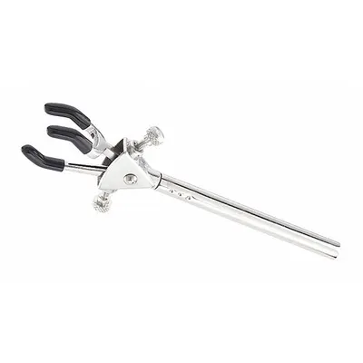 OHAUS Single Adjust Clamp: Dual Adjust Clamp, Stainless Steel, 6 3/4 in Overall Lg - Lab Clamps