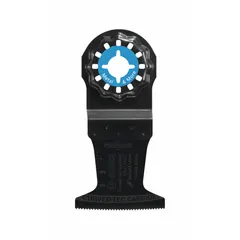 Carbide plunge cutting blade for oscillating tools with Starlock mounting. Overall length 3 1/2 in. Suitable for flush and precise cuts in metal surfaces.