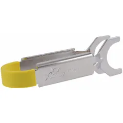 Stainless steel disconnect tongs for 1-inch tube size. Used to release push-fit fittings from tubing without damaging the pipe or fitting. Suitable for plumbing system modifications and maintenance.