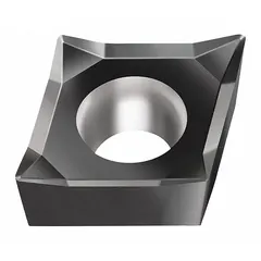 WALTER diamond indexable turning insert for precision machining of non-ferrous materials, composites, and abrasive alloys. Suitable for turning, facing, and profiling operations. Available as CCGT2(1.5)1-MN2 WSM01 and CCGT060204-MN2 WSM01.