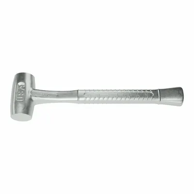 AMERICAN Non-Sparking Hammer: Aluminum Handle, 1 lb Head Wt, 1 1/2 in Dia, 3 1/2 in Head Lg - Nickel-Aluminum-Bronze Mallets
