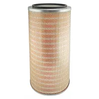 Round/oval engine air filter with axial seal, 23 1/2 in overall height. Designed for R.V.I vehicles. Removes airborne contaminants from engine intake air in heavy-duty applications
