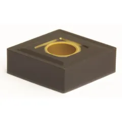 Diamond indexable turning insert for precision machining of non-ferrous materials, composites, and abrasive alloys. Used in turning, facing, and boring operations. Referenced as CNMG160616N-GZ.