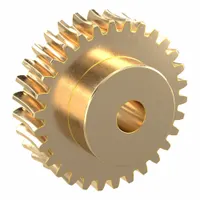 Worm Wheel: Reduction Ratio 30, Module m 2, Right Hand, 20° Pressure Angle, Aluminum Bronze, Plain (MPN AGF2-30R1)