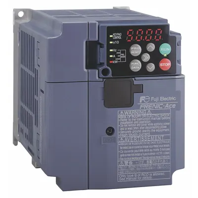 FUJI ELECTRIC Variable Frequency Drive: In Phase Three, Out Phase Three, 1/2 hp, No Bypass - Fuji FRENIC Ace
