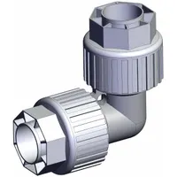 SMC High Purity Tube Fitting: 1 1/4 in OD x 1 1/4 in OD Size, Compression x Compression, PFA (MPN LQ3E7A)