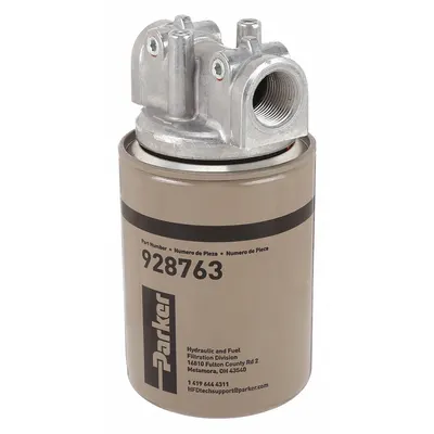 Parker Hydraulic Spin-on Filter: 20 gpm Max. Flow, 150 psi Max. Pressure - Single Head Return Line Hydraulic Filters