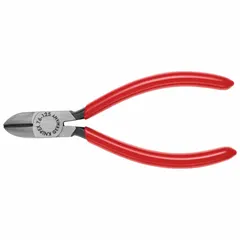 Straight, oval-jaw pliers with 5 in overall length, 7/8 in jaw length, and 5/8 in jaw width. Designed for cutting medium-hard wire in electrical, maintenance, and assembly tasks.