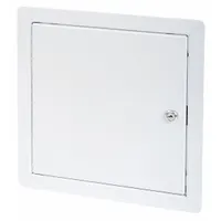 TOUGH GUY Access Door: 12 in Ht, 12 in Wd, Piano Hinge, Exposed Flange, Steel, 14 ga, Powder Coated (MPN 1UEV7)