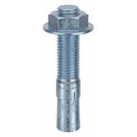 MKT FASTENING Wedge Anchor: 4 1/4 in Overall Lg, 3/4 in Dia, 3/4"-10 Thread Size, Steel, 25 PK (MPN 2534414)