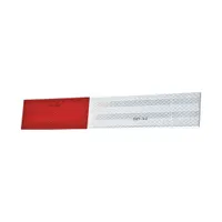 Reflective Tape: Large Vehicle/Trailer/Truck, Red/White, 2 in Wd, 24 in Lg, Acrylic (MPN 983-326)