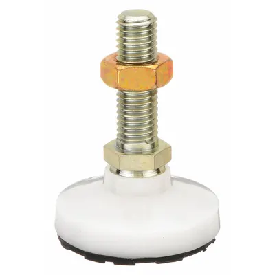 S & W Male-End Leveling Mount: Swiveling Stud, 1/2"-13 Thread Size, 1.88 in - Non-Skid Male Leveling Mounts
