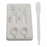 ACCUTEST Urine Drug Test Kit: 25 Tests, AMP/COC/MET/OPI/THC, No Reagants Required, No Cup (MPN DS51)